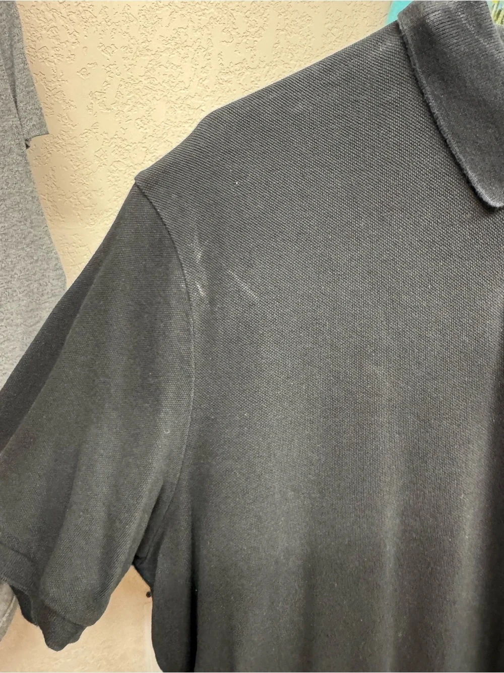 Ralph Lauren Black Polo Shirt with Embroidered Pony
